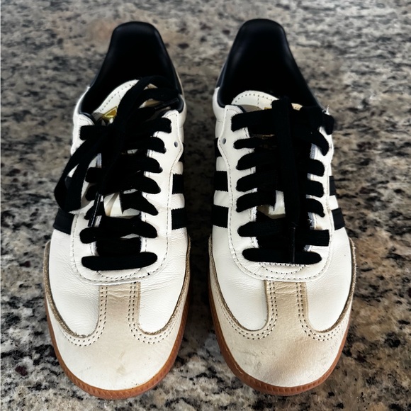 Adidas Samba Cream/Black Sneakers - Picture 2 of 6